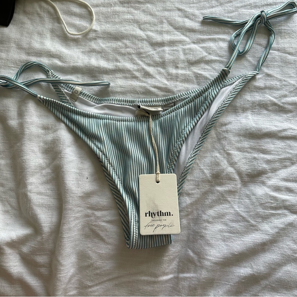 NWT Rhythm Striped Noumea Ribbed Bikini Bottom